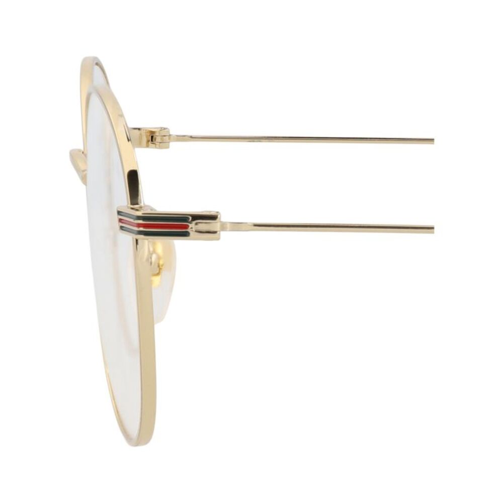 Gucci Round-Frame Metal Optical Frames Gold Mens - Picture 4 of 6